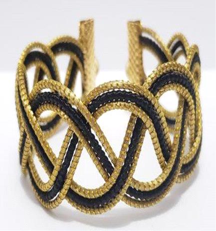 Pulseira trançada 3 fios