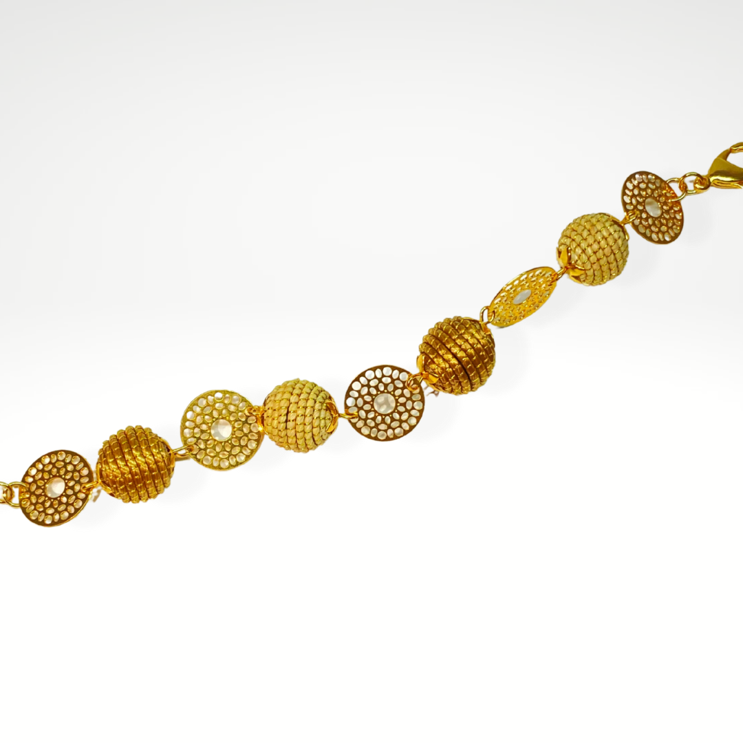 Pulseira orbes seda de burutí