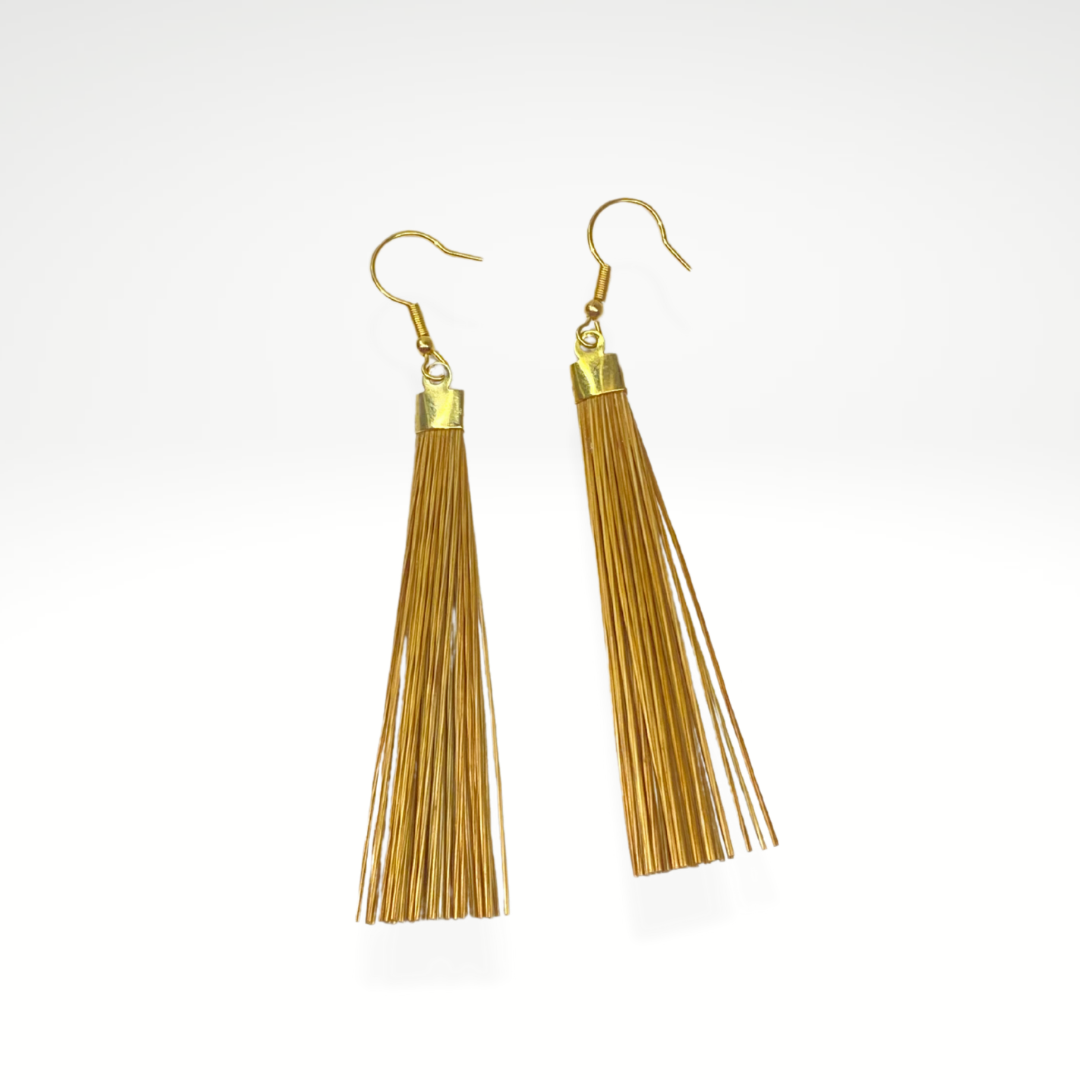 BRINCO FIO DE OURO 6CM