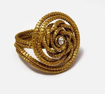 Anel duplo com strass