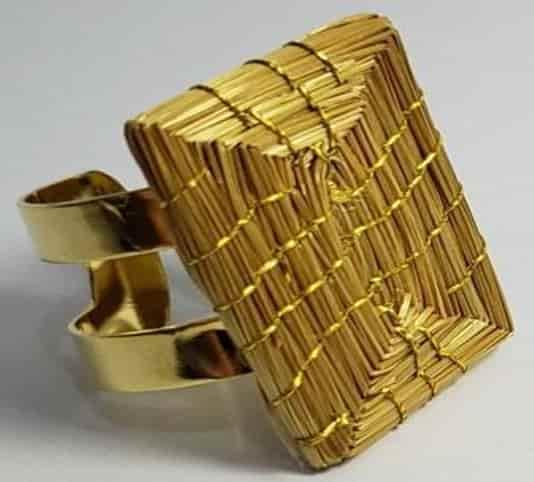 ANEL AJÚSTAVEL BASE METAL COM MANDALA 3 CM AJUSTÁVEL