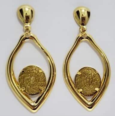 Brinco FOLHA com mandalinha