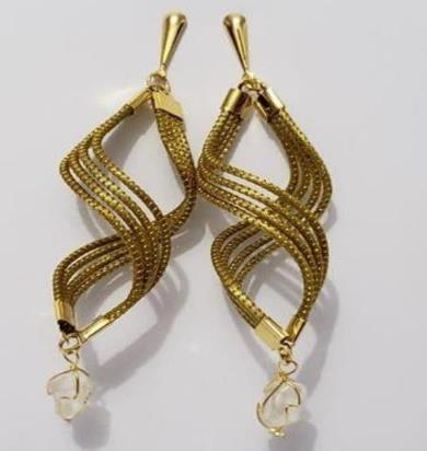 BRINCO ONDAS COM PEDRAS 6,5CM