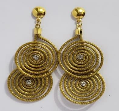 Brinco 2 aspirais 6cm