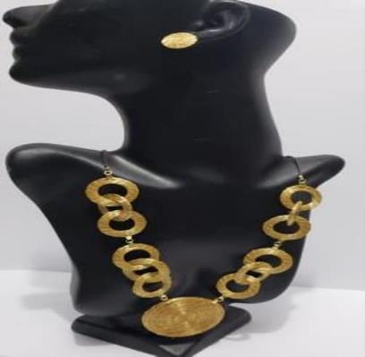 CONJUNTO DE GARGANTILHA SS ECOM BRINCOS SS