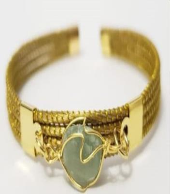 Pulseira com pedra E FECHO