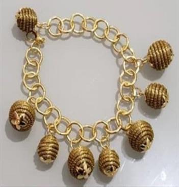Pulseira corrente e orbes