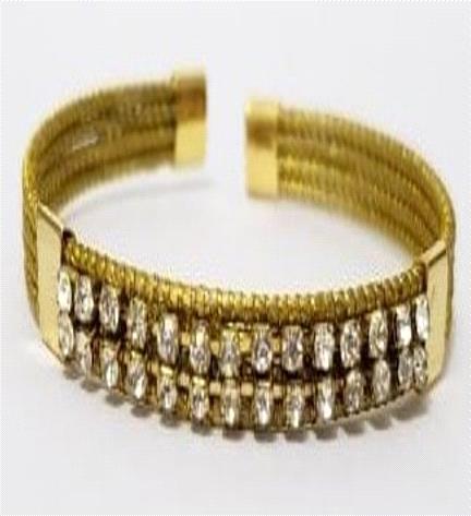 Pulseira ajustável com strass