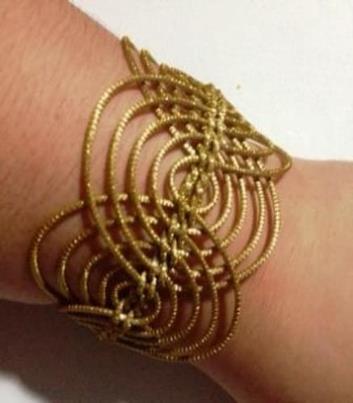 Pulseira aros com 2 detalhes