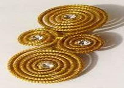 Prendedor argola entrelaçada modelo tic tac 4 cm